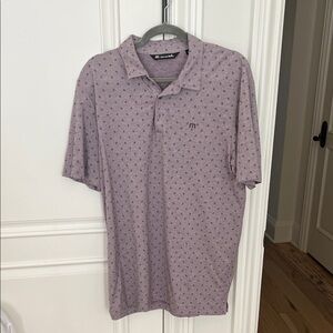 Travis Mathew Lavender Polo Shirt Golf
